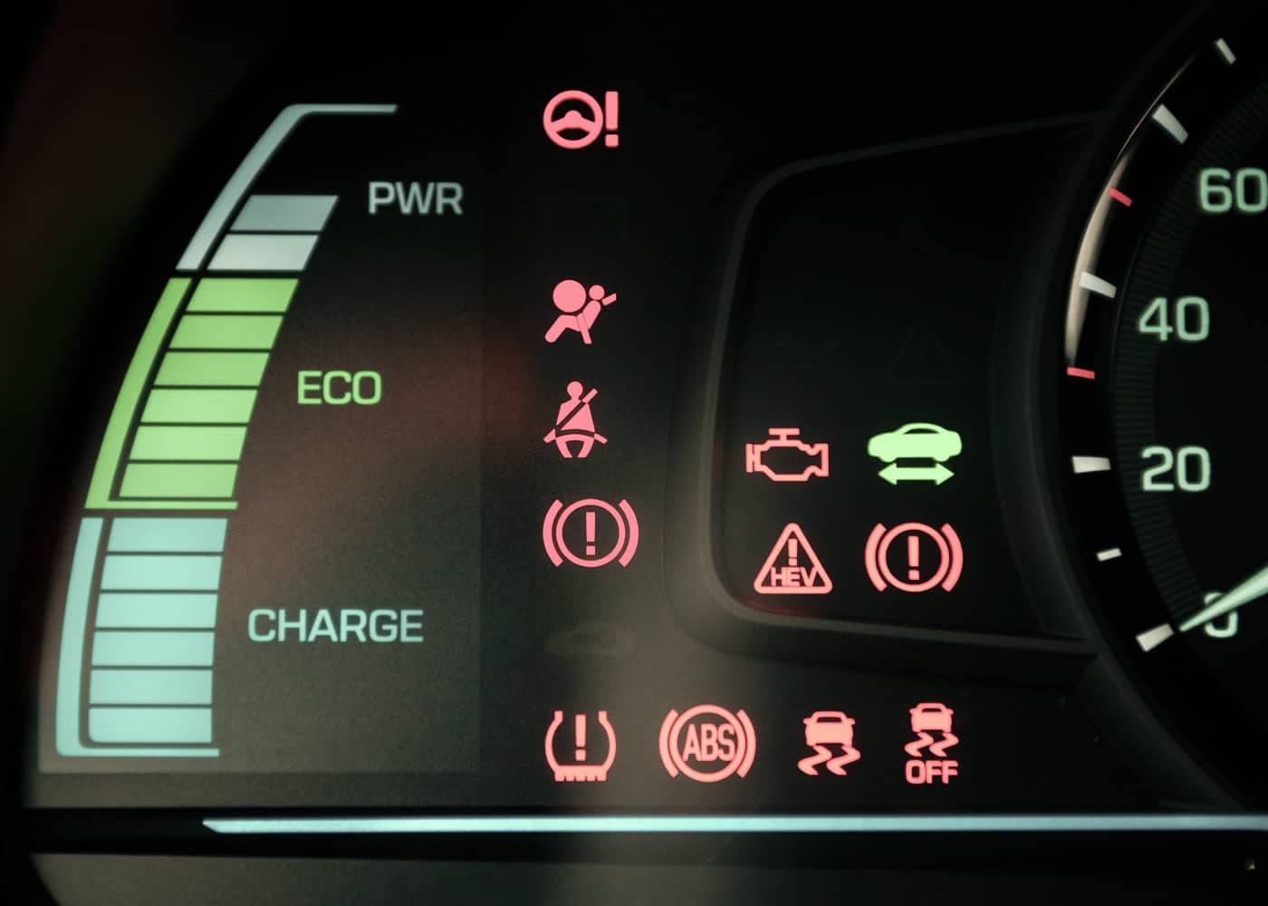different warning lights dashboard